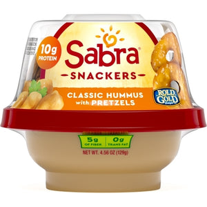 Sabra Classic Hummus With Pretzel, 4.56 Ounces, 12 Per Case