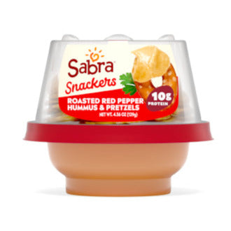 Sabra Red Pepper Hummus With Pretzel, 4.56 Ounces, 12 Per Case