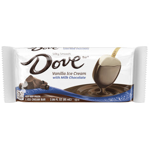 Dove, Milk Chocolate with Vanilla Ice Cream Bar (12 Count)