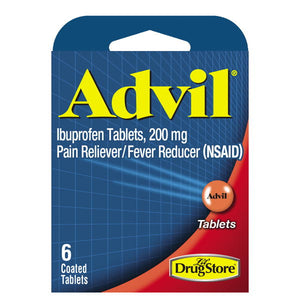 Advil Tablets, 6 ct. Blister Pack (1-6 Pack)