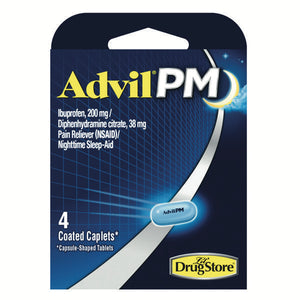 Advil PM Caplets, 4 ct. Blister Pack (1-6 Pack)