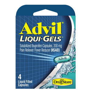 Advil Liqui-gels Caplets, 4 ct. Blister Pack (1-6 Pack)