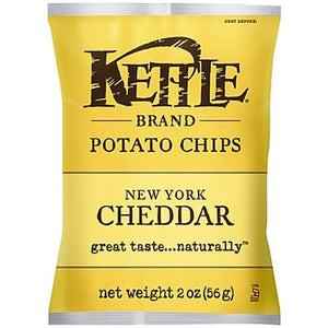 Kettle Brand Gourmet Potato Chips, New York Cheddar with Herbs, 2 Oz Bag (1 Count)