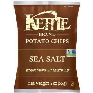 Kettle Brand Gourmet Potato Chips, Sea Salt, 2 Oz Bag (1 Count)