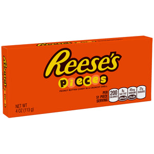 Reese's Pieces, Peanut Butter Candy in a Crunchy Shell, 4 oz. Theater Box (1 Count)