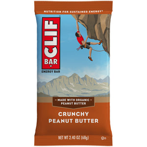 Clif Bar Energy Bar, Crunchy Peanut Butter, 2.4 Oz Bar (12 Count)
