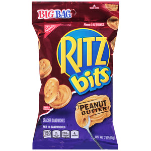 Ritz, Peanut Butter Bits, 3.0 oz. BIG Bag (1 Count)