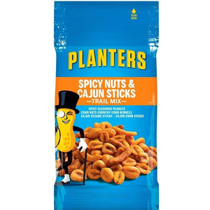 Planters Trail Mix, Spicy Nuts & Cajun Mix, 2 Oz Tube (1 Count)