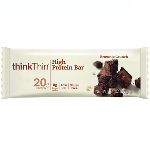 thinkThin High Protein Bar, Brownie Crunch, 2.1 Oz (10 Count)