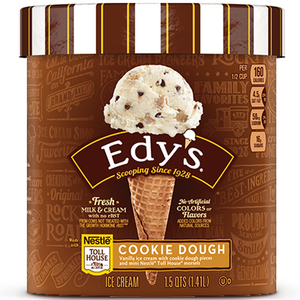 Edy's Grand Nestle Toll House Cookie Dough Ice Cream, Pint (1 Count)
