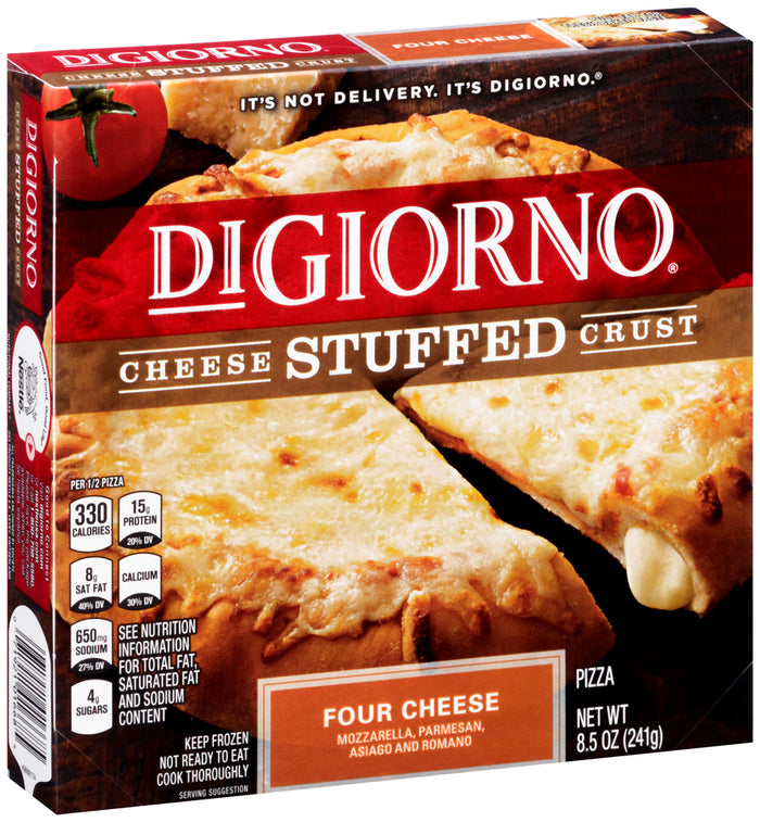 DiGiorno, Cheese Stuffed Crust, Four Cheese, 8.5 oz. Pizza (10 Count)