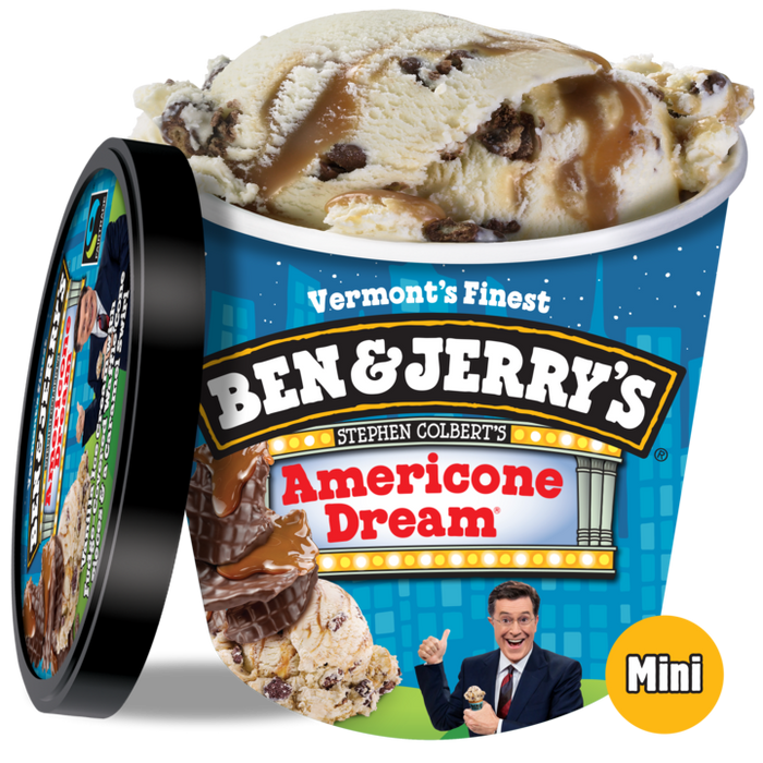 Ben & Jerry's, Americone Dream (Stephen Colbert's) Ice Cream, 3.6 oz. Cup (12 count)