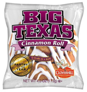 Big Texas Cinnamon Roll - Individually Wrapped, 4.0 oz. (12 count)