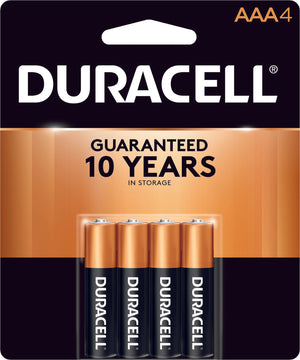 Duracell Batteries, Alkaline AAA, 4-Pack (1 Count)