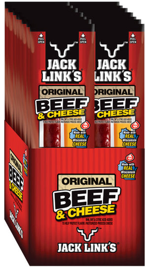 Jack Link's Beef Jerky, Beef & Cheese, 1.2 Oz Sticks (16 Count)